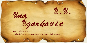 Una Ugarković vizit kartica